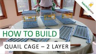 Quail Cage - 2 Layer (Assembly Instructions - Hatching Time) Cimuka