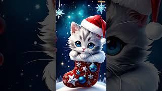 Cats Celebrate Christmas #MeowChristmas#  #CatHolidaySong# #FelineFestivities#  #ChristmasWithCats#