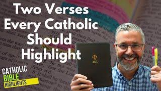 Two "SOLA SCRIPTURA" Verses Every Catholic Should Hightlight