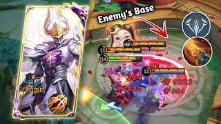 INSANE TOWER DIVES!! ARGUS BEST BUILD AND EMBLEM TO DOMINATE THE GAME | MLBB