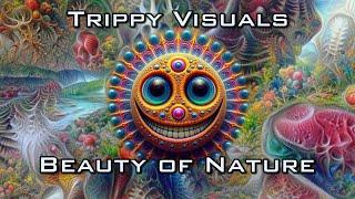 Trippy Visuals Beauty of Nature - Psychedelic Fractal AI Hallucination