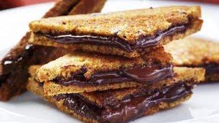 Chocolate Sandwich Recipe - How To Make Quick Chocolate Sandwich Video