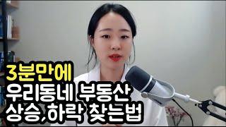 전국에 있는 아파트 하락, 상승하는 간단하게찾는 법