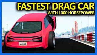 BeamNG : FASTEST 1/4 Mile 1000 Horsepower Drag Car!!