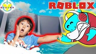 RYAN ESCAPED THE FLOOD IN ROBLOX! Let's Play Flood Escape with Big Gil