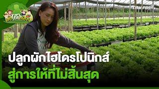 ปลูกผักไฮโดรโปนิกส์ สู่การให้ที่ไม่สิ้นสุด | พอดีพอเพียง