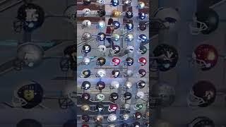 Drones away! Can you spot your college team on our helmet wall?  #collegefootballhalloffame