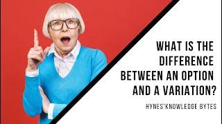 Hynes Knowledge Bytes | Management Rights | Options vs Variations