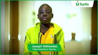 Dr  Vikas Dua : Patient Testimonial - Joseph Odhiambo from Kenya