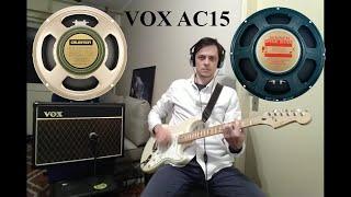 Vox AC15C1 Celestion Greenback vs Jensen C12N