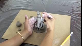 Easy Ganesha Making/how To Make Ganesha