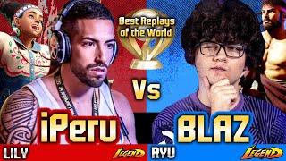  SF6 (BLAZ vs iPeru + Kilzyou )Ryu vs Lily ▰ Street Fighter 6 High Level