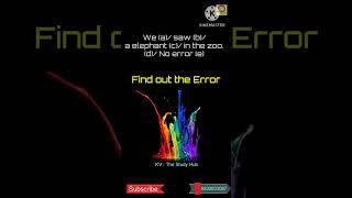 #findouttheerror #error #subscribe #english engli