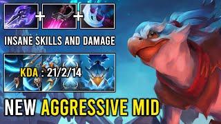 How to Solo Mid Lane with Khanda Manta Style New Aggressive Hero Kez Insane Skill and Damage Dota 2