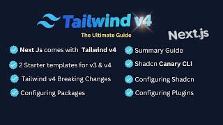 Next.js + Tailwind CSS v4 Ultimate Guide: Everything You Need to Know (2025) | Shadcn & Uploadthing