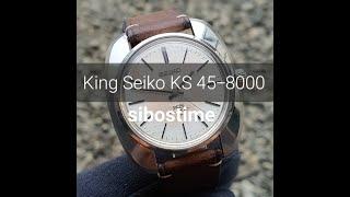 Seiko King Seiko KS 45-8000 Linen Dial 45KS Manual 4500A Year 1969 Preowned Vintage