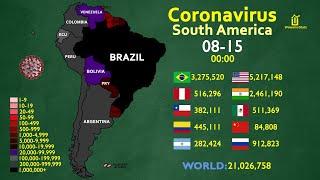 The Spread of Coronavirus in South America (Most Infected Region in the World)