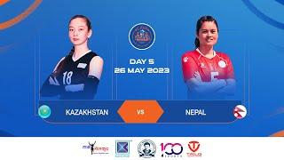 Kazakhstan vs Nepal - Semi Final 2 : CAVA Women's Challenge Cup 2023 (नेपाल विरुद्ध कजाकस्तान)