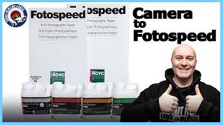 Fotospeed Papers and Chemicals for film Photography. And a roll of Foma 100