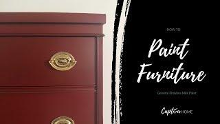How to Paint Furniture with General Finishes Milk Paint - Bureau Makeover