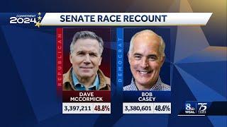 Casey vs McCormick: Pennsylvania's US Senate recount