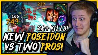 DROPPING 20+ KILLS ON NEW POSEIDON VS 2 PROS! - SMITE 2