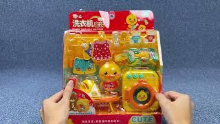 Toys ASMR 9 Minutes Satisfying with Unboxing Cute Yellow Duck Laundry Set