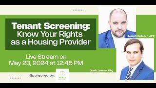 Tenant Screening: Know Your Rights as a Housing Provider