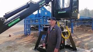 Стационарный кран-манипулятор для леса DL 100l - отзыв сервисника