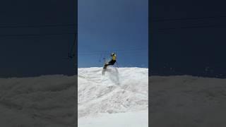 Лыжи в июне #skiingstunts #горныелыжи #ski #skiingfails #skiing