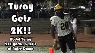 St. John Vianney 41 Notre Dame 10 | Non Public B 1st Round | Abdul Turay 211 yards, 3 TDs