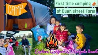 My First Camping ️ at Dunn street Farm, Ashford-Kent || Explore Margate beach || Lolita’s Vlog #14