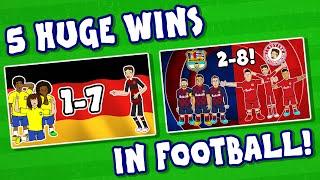 5 HUGE WINS IN FOOTBALL!