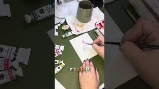 Let's paint a watercolor bouquet!