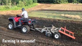 Early Morning Farming: Preparing Fields For Planting With Disking | Farmer Dad In The City