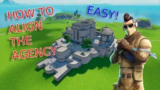 How to align the Agency in Fortnite Creative! Easy!