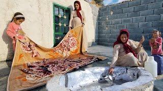 The light of the house and the spring water: Zari's mother's house, washing and cleaning