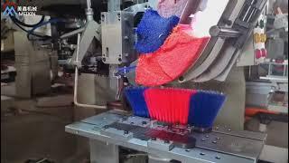 Automatic 2AXIS Tufting Broom Making Machine ——MEIXIN Brush Making Machinery Manufacturer.