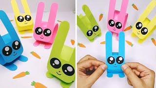Bobble Head Paper Bunny | How to make a Paper Bunny easy | DIY Paper Rabbit | Easy Paper Craft