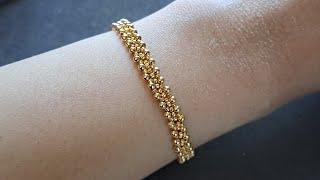 Easy seed bead bracelet tutorial/Easy beaded bracelet tutorial/Seed beading for beginners/Bracelet