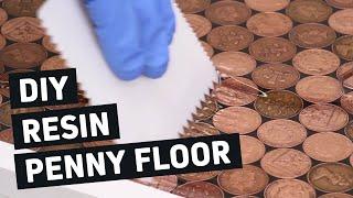 DIY Penny Floor Tutorial