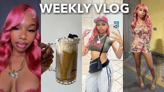 WEEKLY VLOG | Pink Hair + Date Night + Homemade Shakes + Went Fishing + Thrifting & More *realistic*