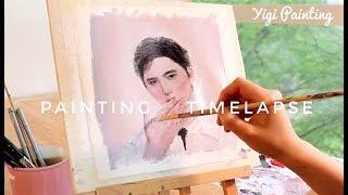 【Portrait Painting】Acrylic/Oil Painting Timelapse | Yigi Pianting