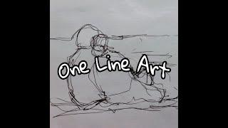 One Line Art || Pen Art || হ য ব র ল
