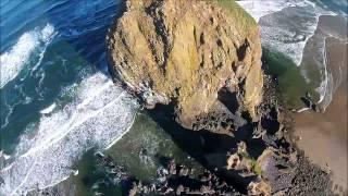 Haystack Rock, Cannon Beach Oregon Drone Video