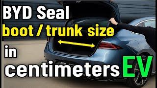 BYD Seal, boot / trunk size in centimeters