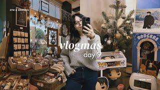 realistic work day in the life, gym, & exploring small shops | vlogmas day 9