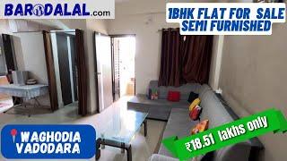 1bhk semi furnished flat for sale on dabhoi waghodia ring road, vadodara | Barodalal properties