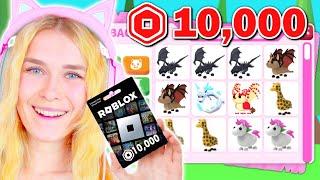 STARTING OVER With 10,000 ROBUX To Get RICH In Adopt Me! (Roblox)