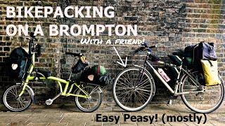 Bikepacking on a Brompton - Cathedrals Cycle Route with an old friend - camping, pub lunches, cafes